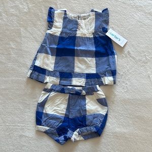 Carters plaid set